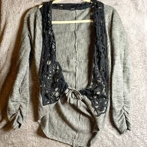 Black and grey cute sweater small
